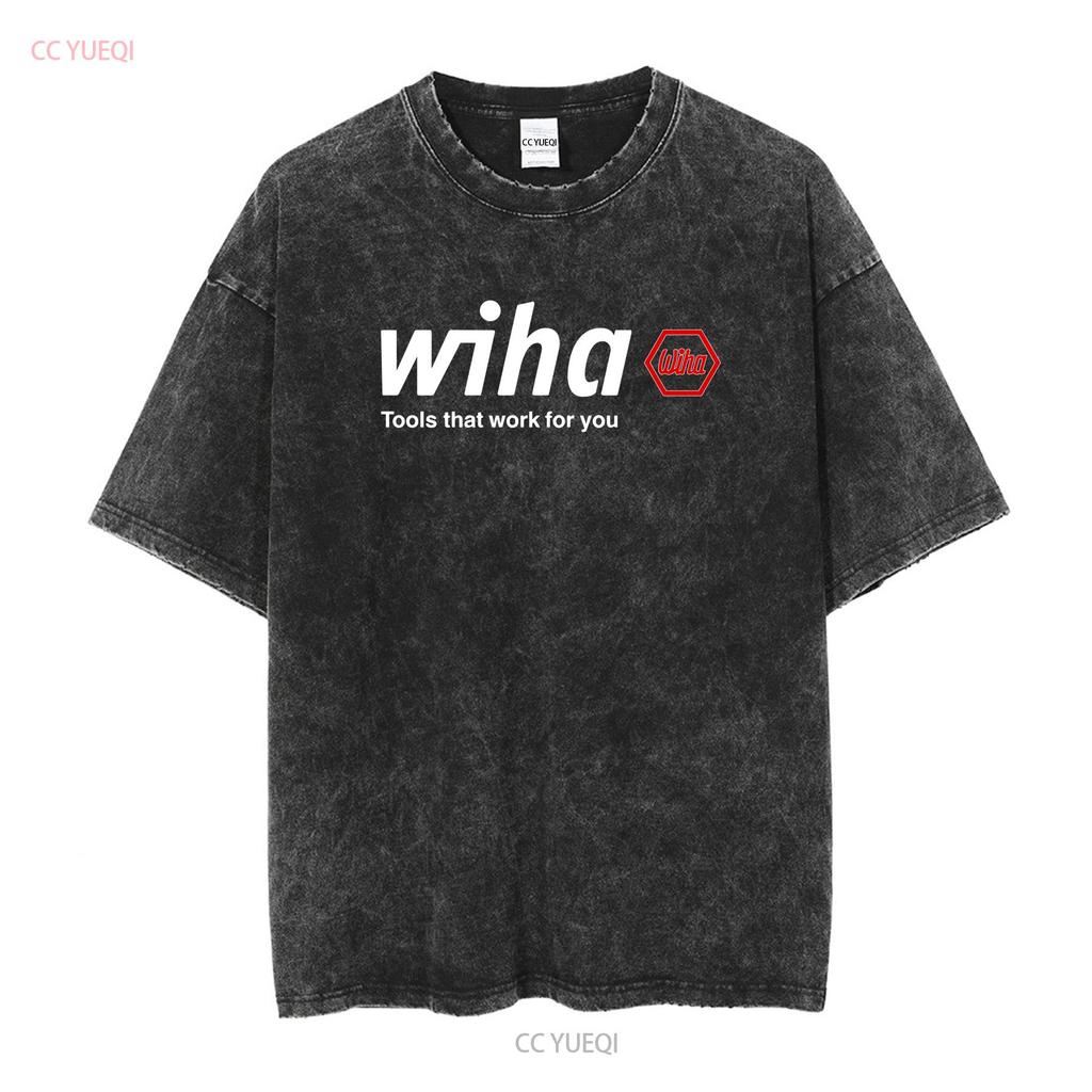 Wiha Tools Logo T shirt Sz S 4XL American Funny USA vintage Washed fashion Stylish Breathable Top For Everyday Wear graphic