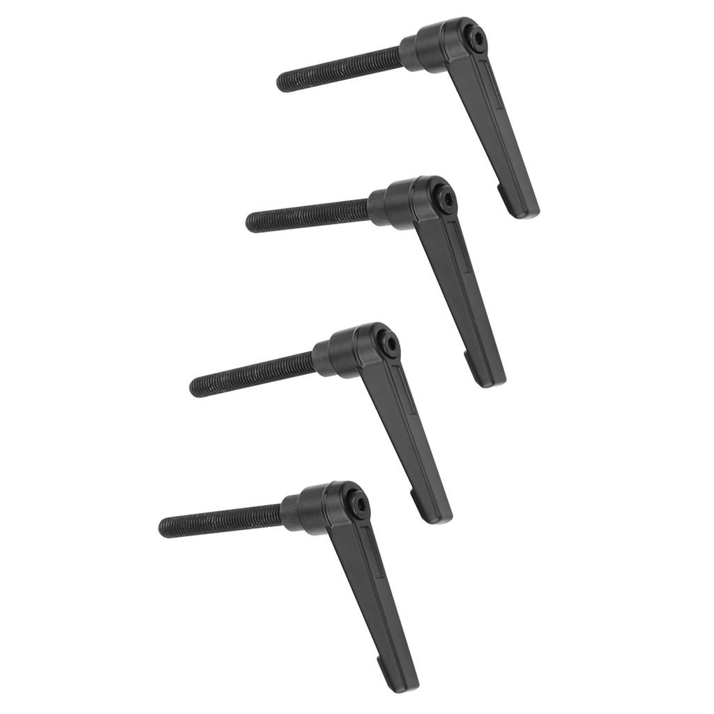 4PCS Metal Machine Knobs Adjustable Fixing Handle M8 Male Thread
