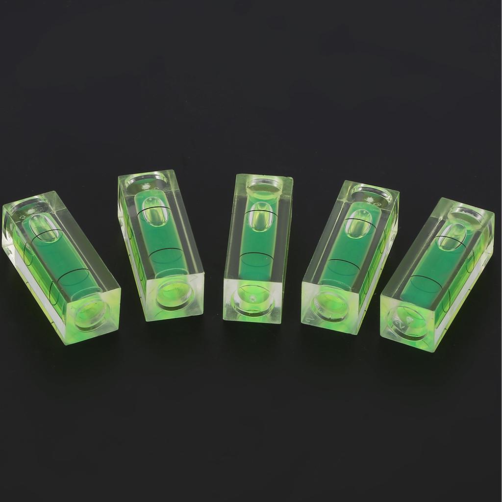5 sztuk 15 * 15 * 40MM Jakość kwadratowa Mini Poziomica Bubble Mały poziom