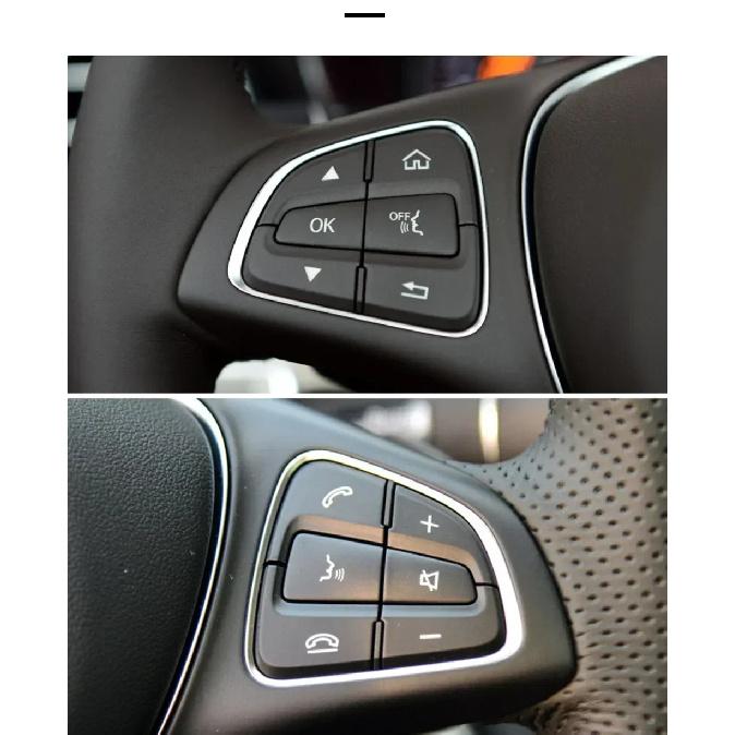 For Mercedes W205 W253 Car Steering Wheel Switch Control Buttons For Benz C GLC Class C200 C220 C260 GLC250 GLC300 2015-2021