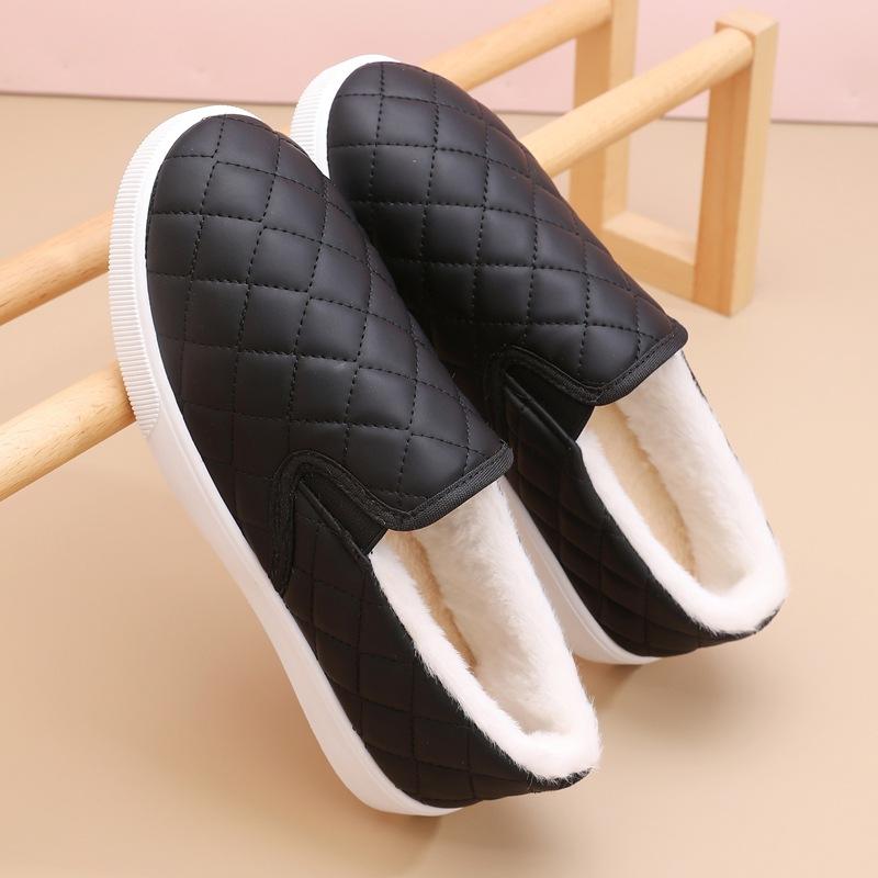 2025 Winter Warm Women Cotton Shoes Thickened Warm Casual Shoes Lightweight Anti Slip Comfortable Mother Shoes Zapatos De Mujer