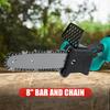 288VF 8 Inches Rechargeable Brushless Electric Saw Chainsaw Wood Cutter Garden Woodworking Power Tools For 18V Battery