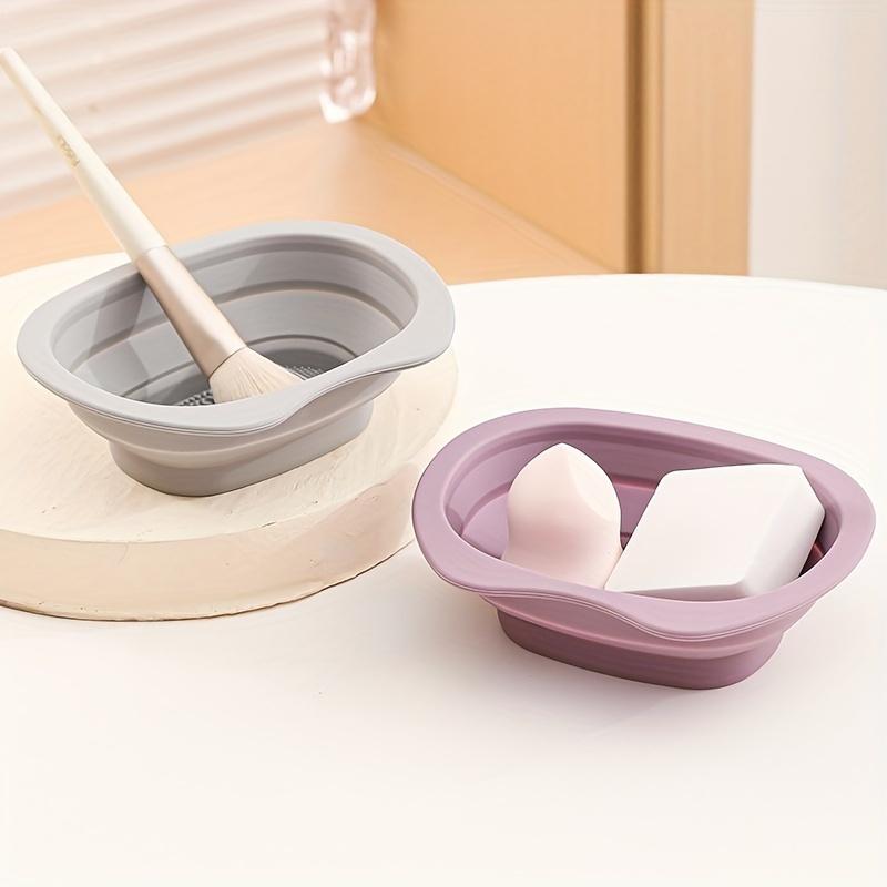 1pc Portable Silicone Makeup Brush Cleaning Mat - Easy To Clean and Convenient To Use - Practical Beauty Cleaning Tools