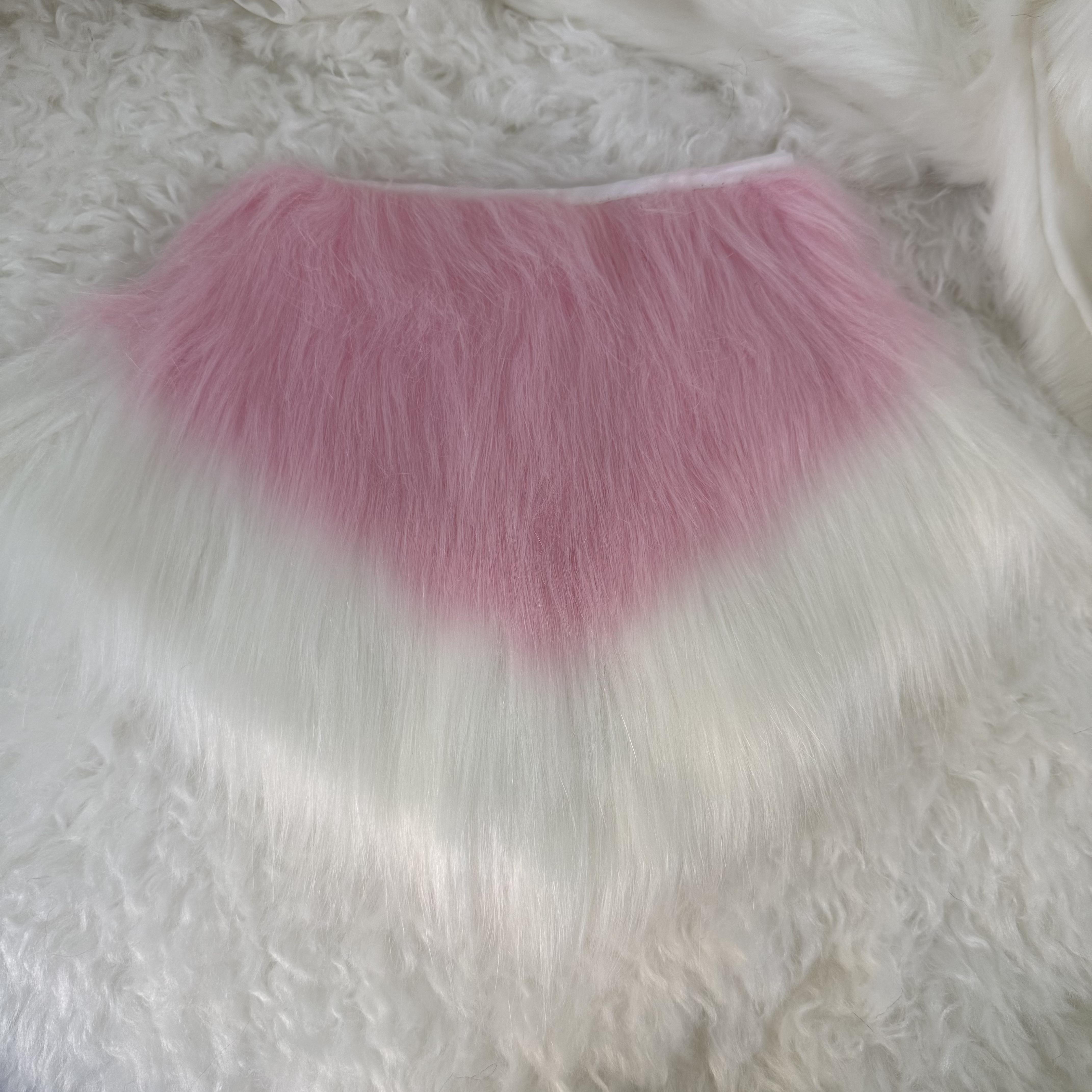 

Just one left Furry Paw Gloves Ultra-low price Furry Head Kigurumi Plash Gloves Paw Fluffy New Pink Rabbit Fur ear One Size