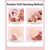 Deep Clean Makeup Brush Cleaner Soap Quick-Dry with Silicone Mat Brush Cleaning Soap Reusable Heart Shape Beauty Tool Washer