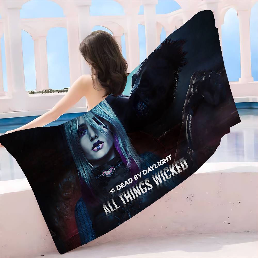 Dead by D-Daylight Microfiber Printed Beach Towel Mountain Climbing Yoga Beach Swimming Running Absorbent Soft Towel