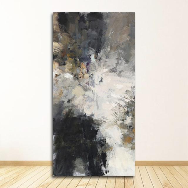 Wall Pictures for Living Room Home Decoration Abstract Black and White Wall Art Canvas Painting Posters and Prints Yellow