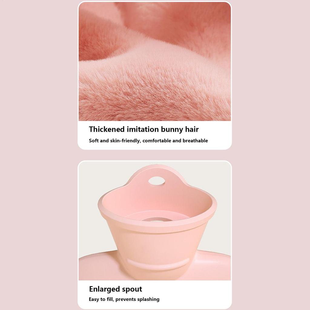 Hot Water Bottle For Cramps 1L Leakproof Reusable Hot Water Bottle With Cover For Discomfort Relief Cold Compress Menstrual