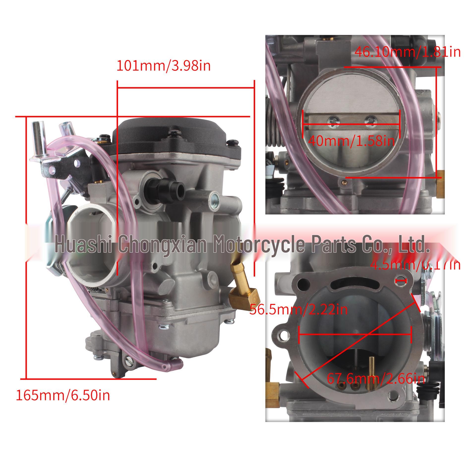 Harley Davidson XL883 Compatible CV40 40mm Carburetor for Motorcycle Modification