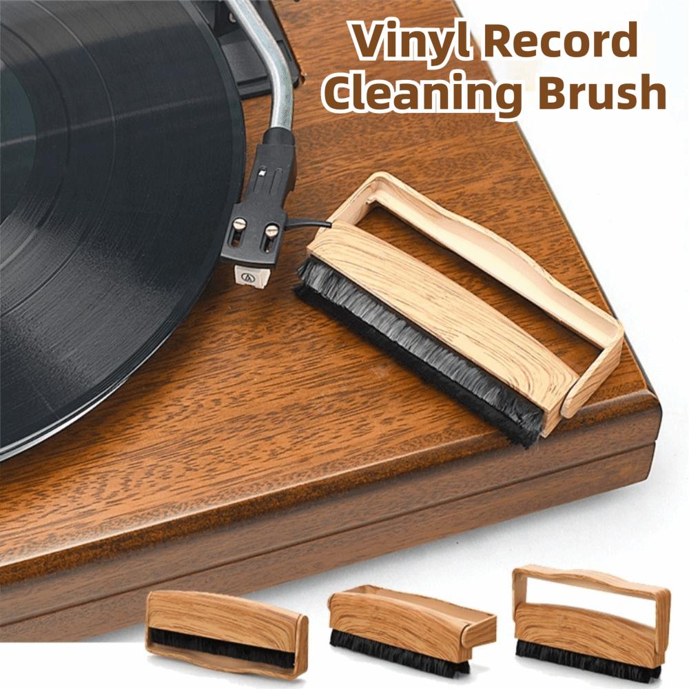 Safe Compact LP Turntable Dust Remover Soft Bristle Phonograph Record Cleaner Tool for Audiophiles