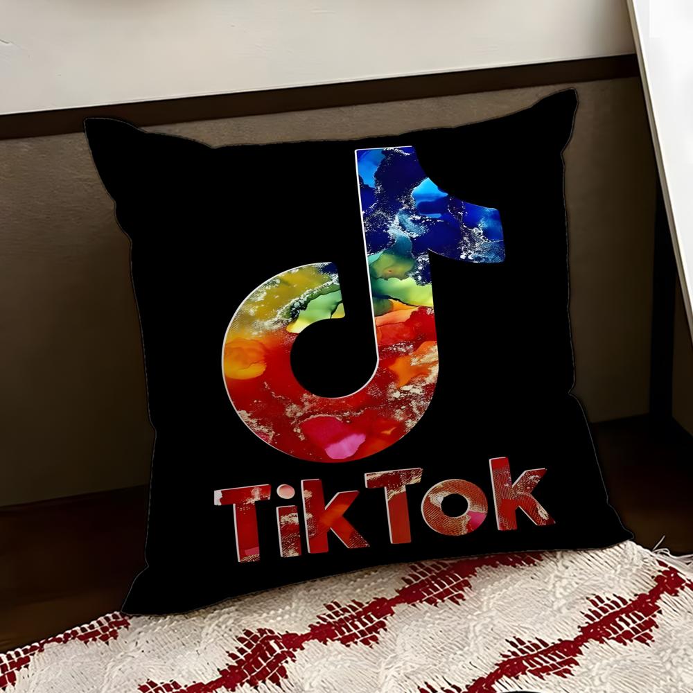 TTikTokK Cushion Cover Reversible Soft Durable Pillow Cover Home Car MultiScene Use for Daily Comfort
