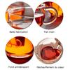 1/2pcs Heart Cup Couple Cup Double Layer Glass Insulated Clear Tea Cups with Handle for Coffee,Cappuccino, Latte, Milk Drinkware