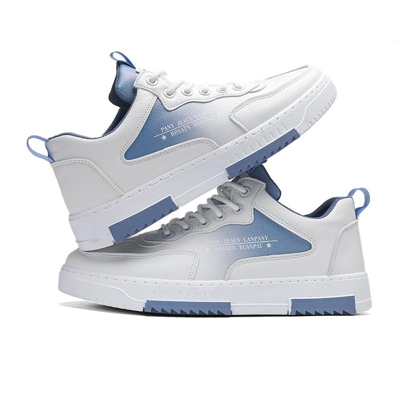 Fashion Mesh Fashion Men Casual Sneakers Lace-up Breathable Lightweight Vulcanized Shoes Men's Shoes Outdoor Sports Shoe Small White