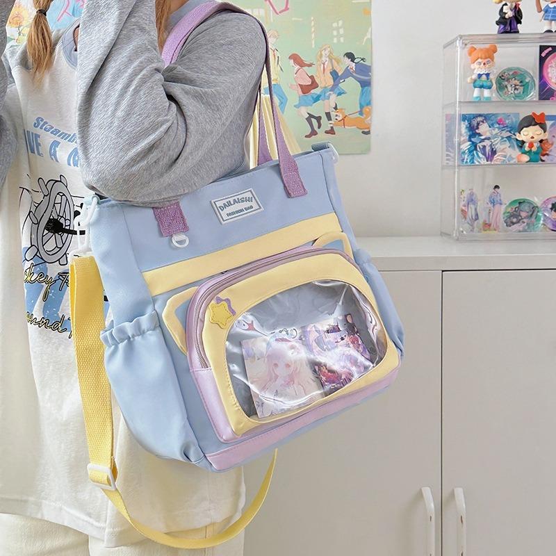 Student Tutoring Bag Messenger Bag Large Capacity Versatile Small Fresh Sweet Beauty College Junior High School Schoolbag