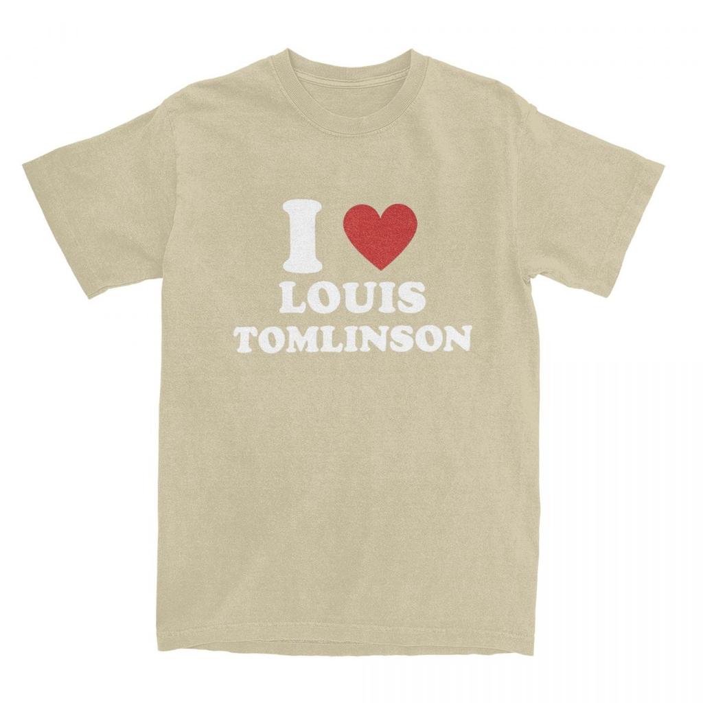 Men T-Shirt I Love Louis Tomlinsons Amazing 100% Cotton Tees Short Sleeve T Shirt Round Collar Clothes Party