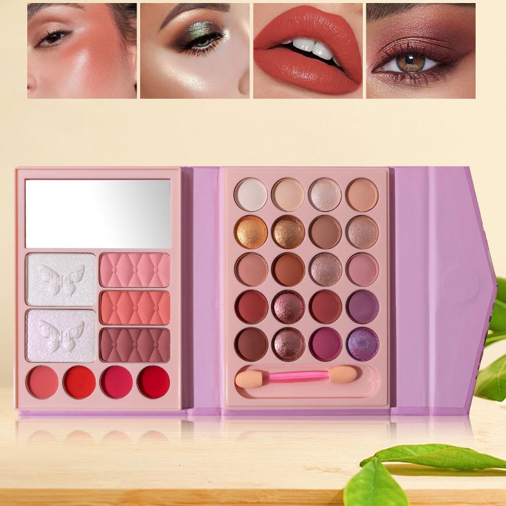 

Палетка для макияжа «Все в одном» для путешествий, набор косметики с зеркалом для макияжа, для начинающих Style A