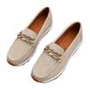 New Large-sized Single Shoes with Water Diamond Metal Thick-soled Soles for Women To Wear on One Foot