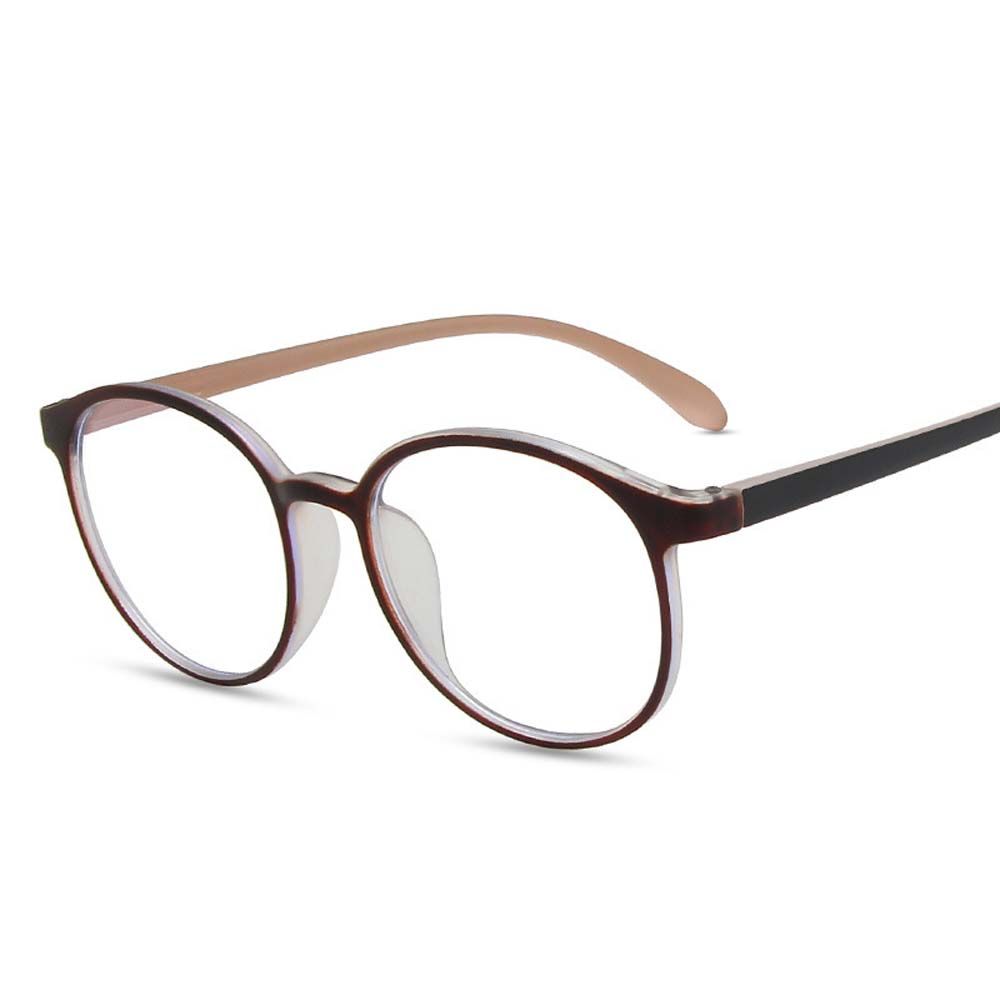 Black Women Eyeglasses Anti Blue Light Glasses Round Frame Eyeglasses Korean Style Computer Eyewear