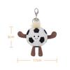 Apricot Lamb Football Cute Soft Keychain Plush Toy, Perfect for Boys and Girls, Fits Kids Backpacks and Purses, 8cm