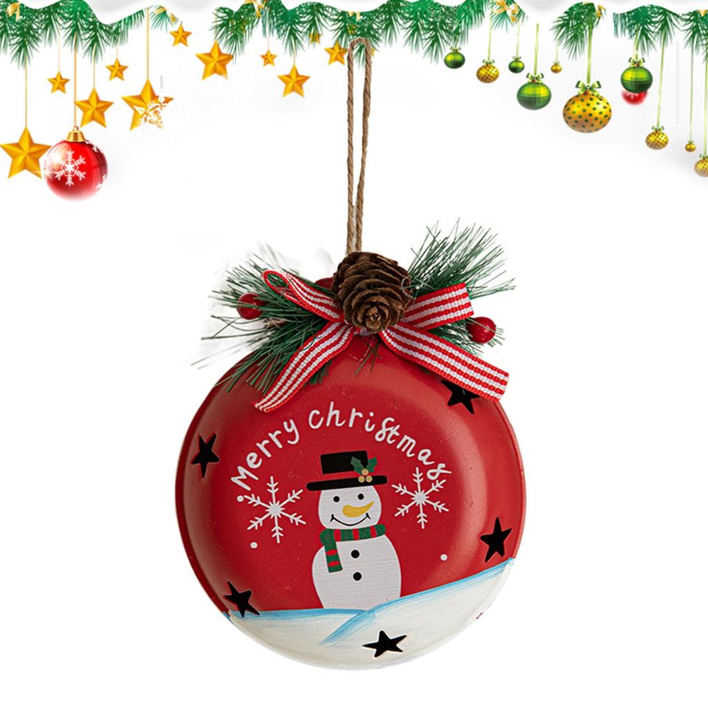 Decorative Bells Iron Ringing Charm Decorations Christmas Tree Ornament For Holiday Winter Family Home Party Door Fall