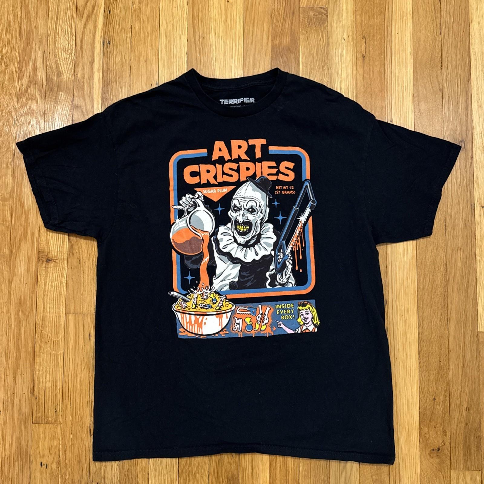 Terrifier Art Crispies Art The Clown Men’s Size XL T- Unisex T-Shirt XXXXL