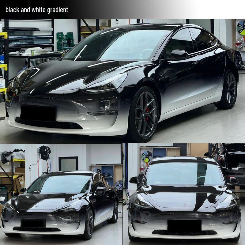 Tesla Customizable Gradient Color Car Wrap - Complete Vehicle Itasha Art Film
