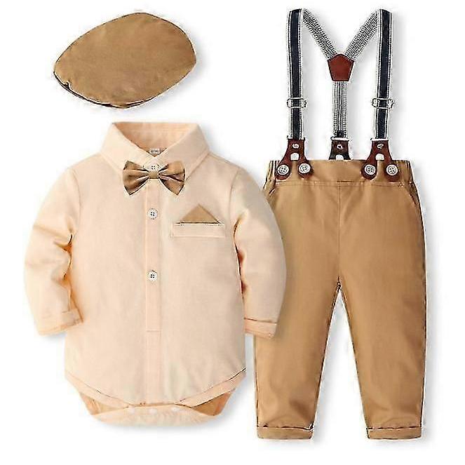 Baby Jungen Kleidung Neugeborenes Kleinkind Gentleman Outfit, Baby Jungen Anzug Kleidung Set