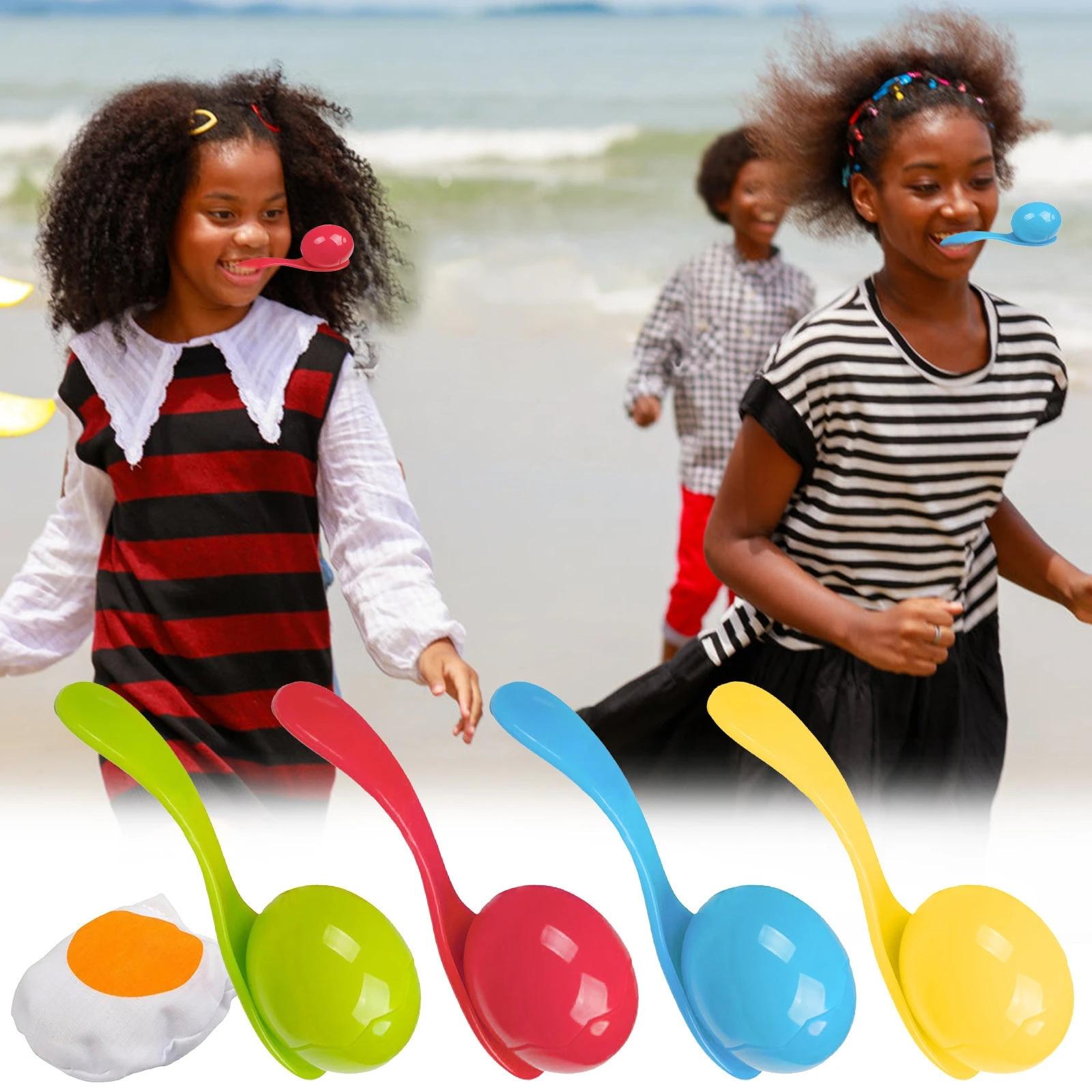 Bai Fen Bai Toys Toys Set Egg And Spoon Game For Sensory Play Field Day Party Favors Outdoor Spielzeug Kinder Juegos De Exterior Para Niños Kids