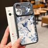 White Flowers Print Case For iPhone 17 Pro Max For iPhone 16 15 14 13 Pro Max Luxury Hybrid TPU+PC Clear Back Hard Cover