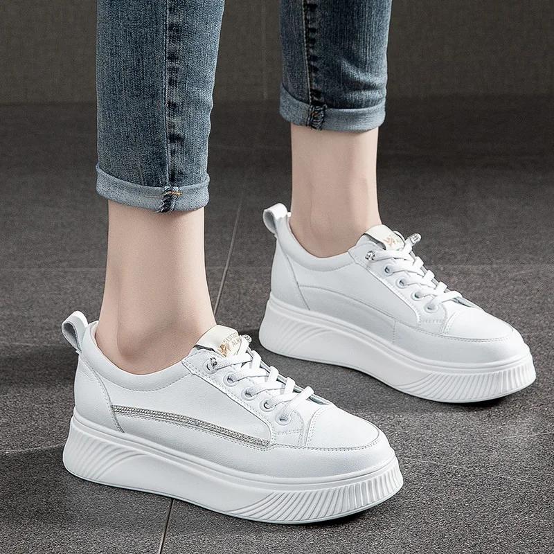 Women Sneakers Thick Soled Casual Flat Shoes Women Fashion Autumn Winter Casual Sports Women's Single Shoes Zapatillas Mujer