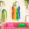 Traumfänger Handgefertigt Bunte Federn Windspiele Schlafzimmer Hängende Ornamente Wanddekoration Geburtstagsgeschenke Heimzubehör