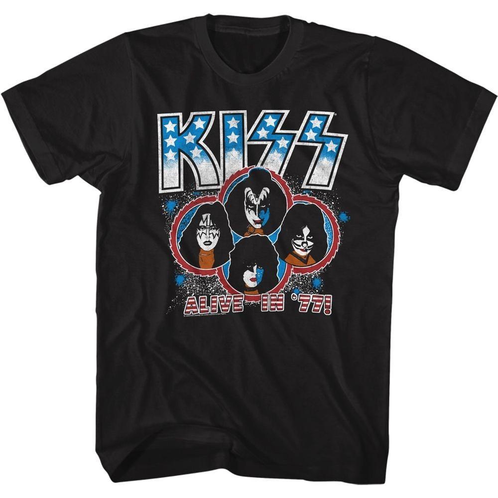 

KISS - Alive In 77 - Short Sleeve - Adult - T-Shirt M