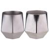Outdoor Camping 240ml Double Wall Ti Cup Insulated Ti Mug with Ti Ice Cubes