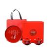 Red Ceramic Wedding Tea Set with Ruyi Gaiwan