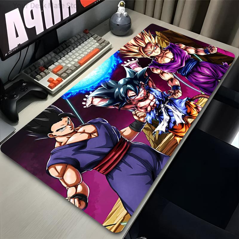Large E-sports Mouse Pad DBZ Rug Smooth Flexible Rubber Gamer PC Computer Keyboard For CSGO Kawaii Dragon Ball Z Mosuepad