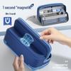 Premium Large-Capacity Magnetic Pencil Case: Unique Stand-Up Design for Primary School Students