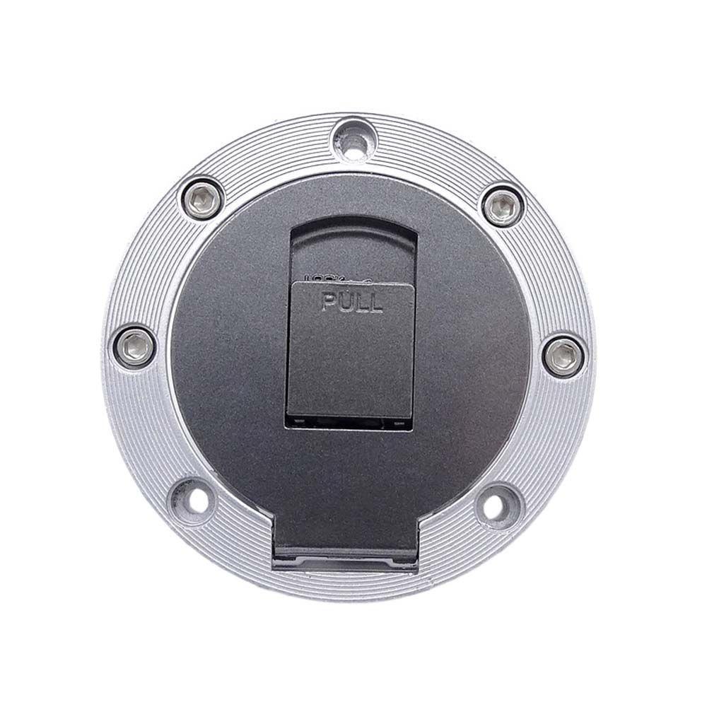 XJR400 Stainless Steel Motorbike Oil Tank Cap With 2 Keys Fuel Cap Motorcycle Gas Tank Cover