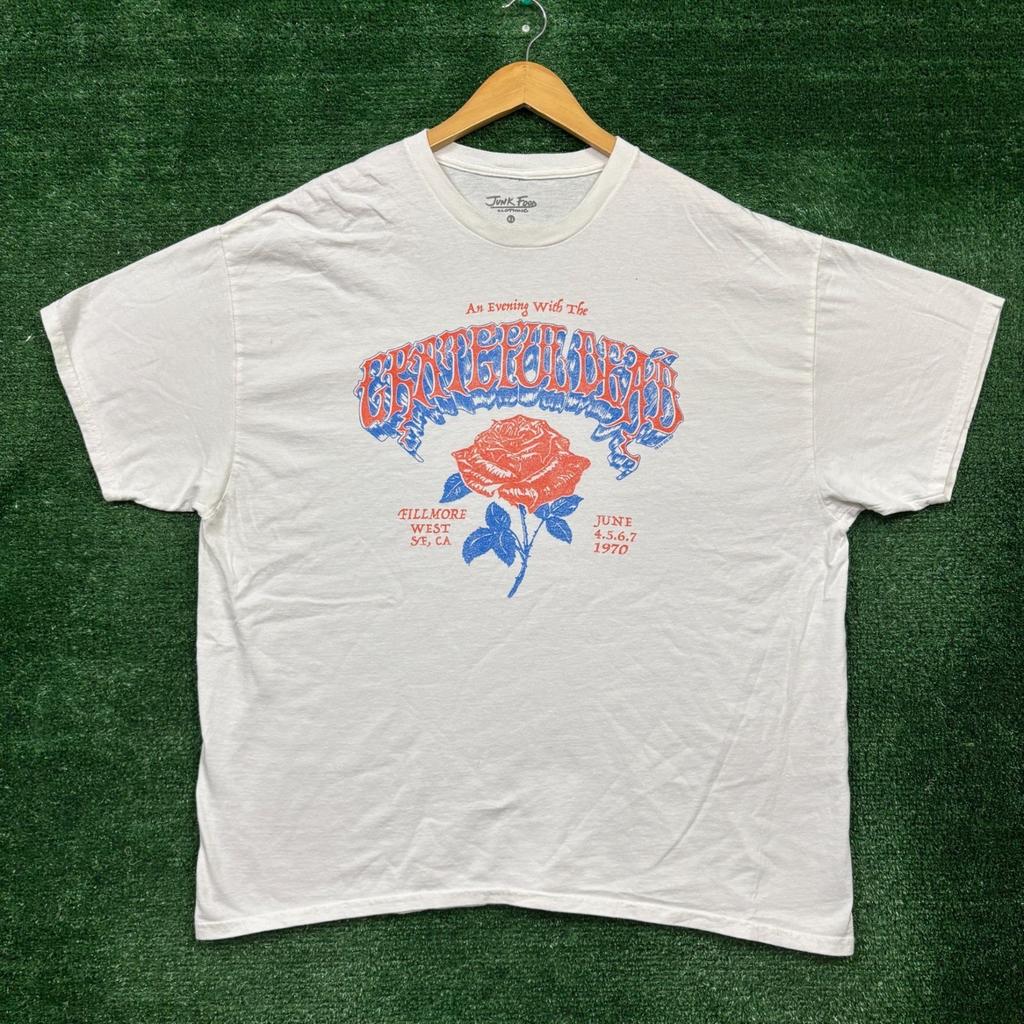 An Evening With Grateful Dead 1970 Rock Band Oversized T-Shirt Size Extra Large