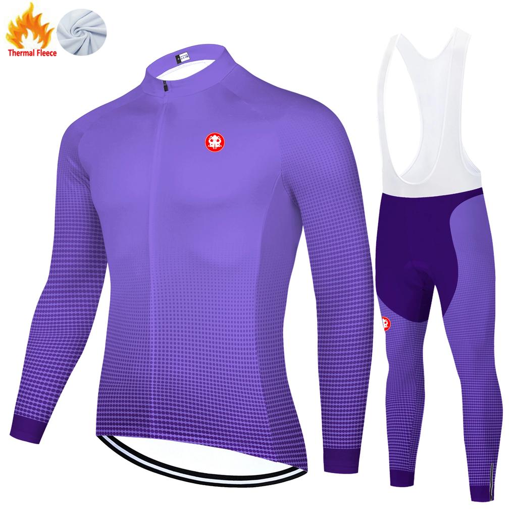 Winter Thermisch Fleece Set Ciclismo Masculino Fietstrui Wielrenkleding Heren Ropa Mtb Hombre Tenue Velo