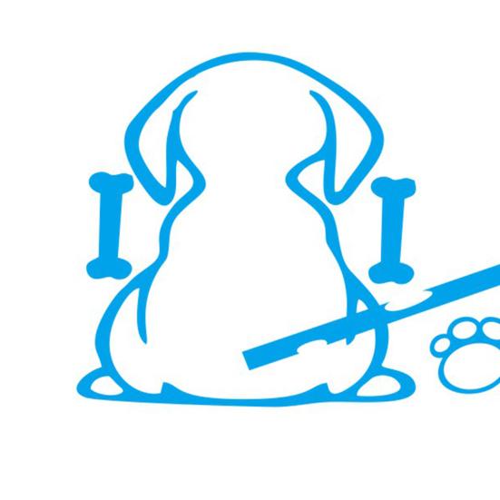 3Pcs/Set Car Funny Sticker Sun-proof Fine Workmanship Waterproof Puppy Dog Car Rear Windshield