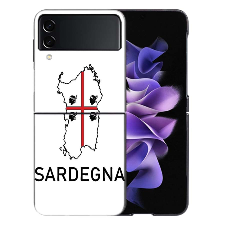Flag of Sardinia Phone Case For Samsung Z Flip 6 7 5G Galaxy Z Flip 5 4 3 5G Cases Shockproof Hard Cover TPU