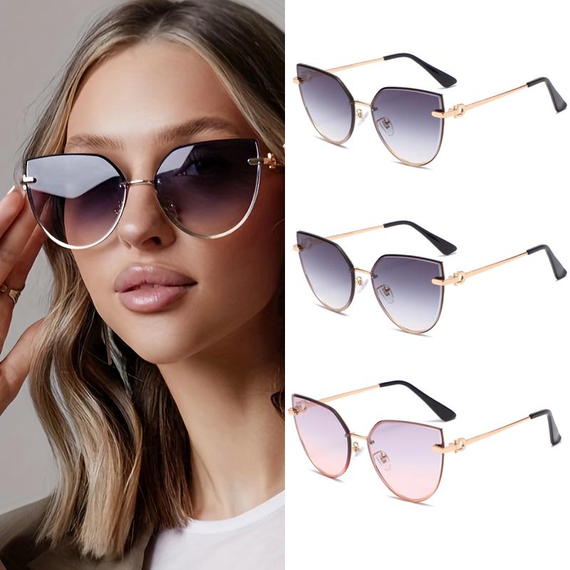 1pcs 3pcs Fashion Women Large Frame Gradient Sunglasses Square UV400 Designer Shades Eyewear Outdoor
