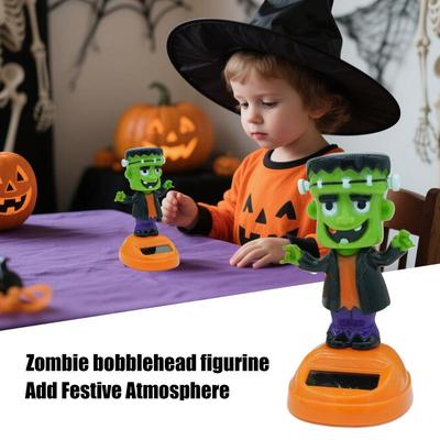 Wackelkopf Armaturenbrett Halloween Wackelkopf Schüttelkopf Zombie Figuren Schüttelnde Statue Tanzendes Spielzeug Lustige Zombie Innendekoration Für