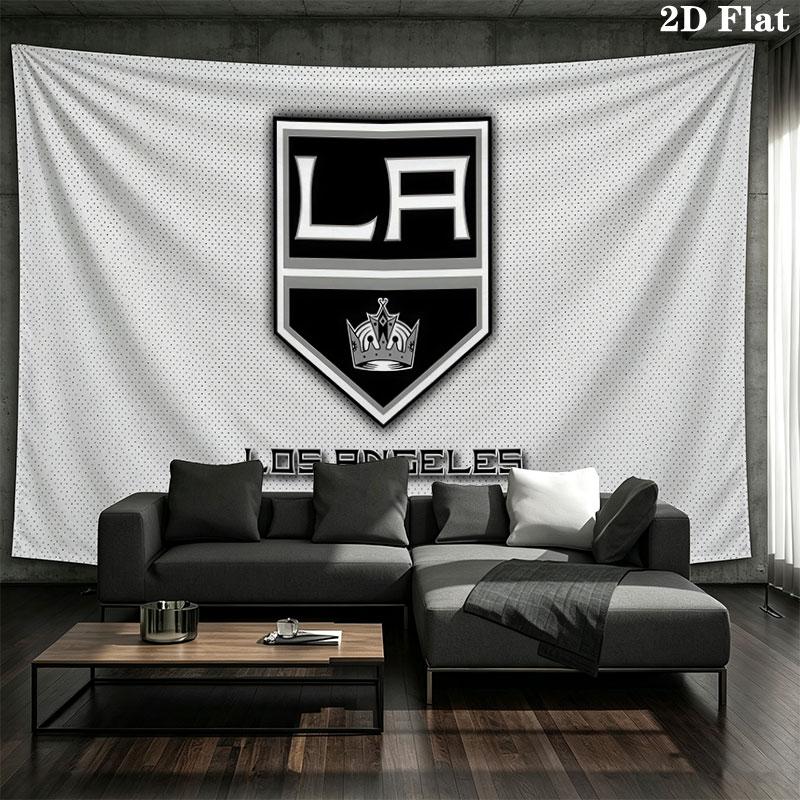 LA Kings Art Wall tapestry, aesthetic printed fabric blanket, suitable for bedroom, living room, and home decor.