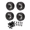 4PCS RC Wheel Hubs for 1 10 Scale Climbing Car Lightweight Carbon Fiber 2.2 Inch Replacement Hub 6 Spoke Fan Shaped