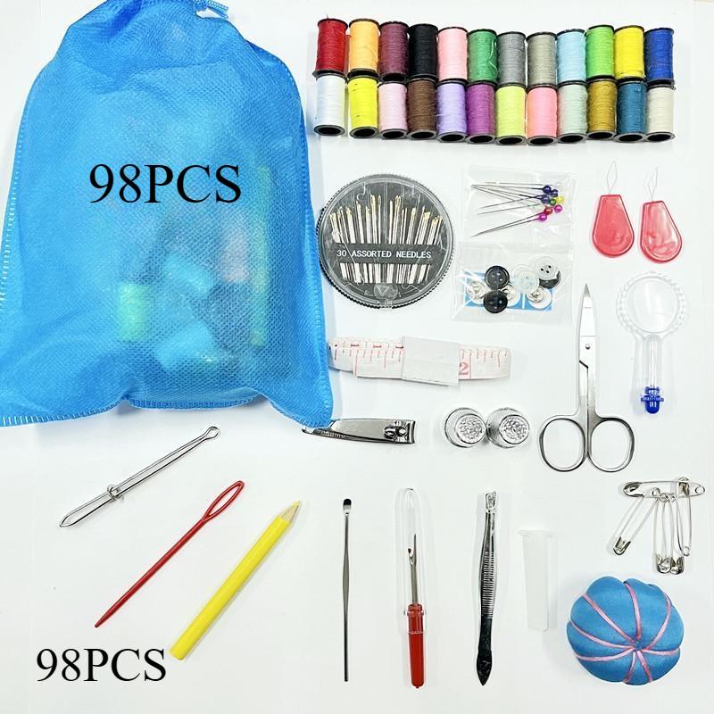 35/42/98PCS Portable Travel Small Home Sewing Kit Case Needle Thread Scissor Set Gift for Mothers