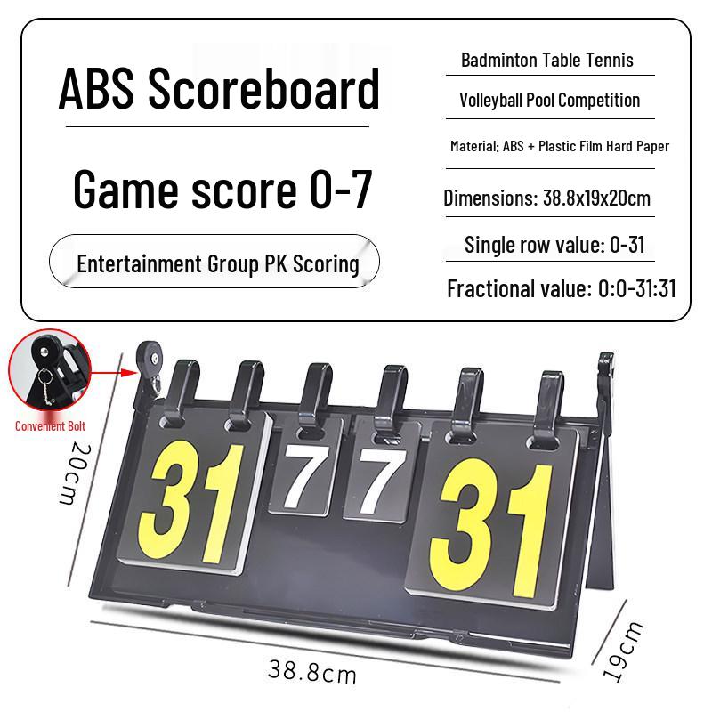 Multi-Sport Flip Scoreboard for Basketball, Billiards, Table Tennis, and Volleyball