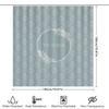 Soft Damask Shower Curtain With Name And Elegant White Floral Design Modern Bathroom Decor For Kids And Adults (Blu
