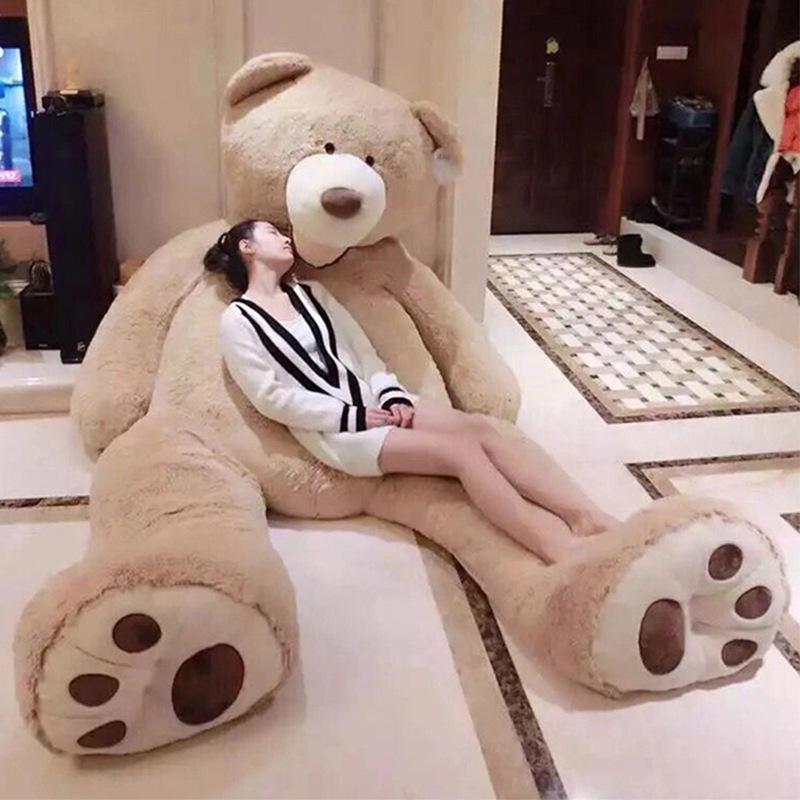 Americká panenka Big Bear hadrová panenka velká plyšová hračka spící panenka velký objímací medvěd