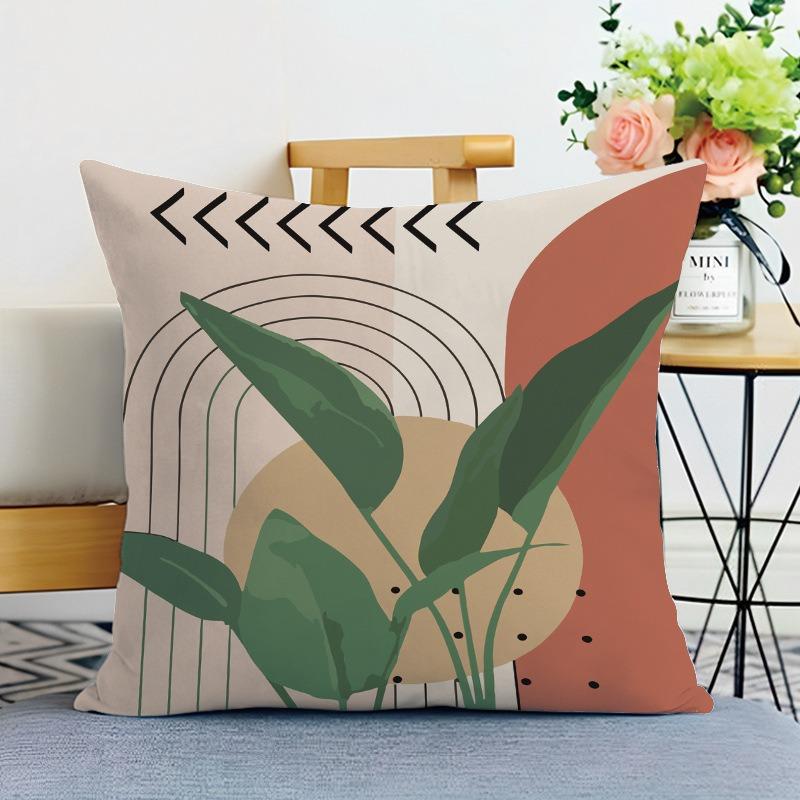 Morandi Farbabstimmung Druck Dekorative Kissenhülle Schlafzimmer Wohnzimmer Quadratische Kissenhülle